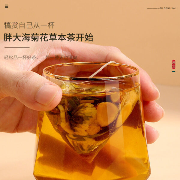 Fudonghai Fatty Sea Chrysanthemum Tea 200g/box, Luo Han Guo Triangle Bag Flower and Herb Alternative Health Tea Tea Wholesale - Image 3