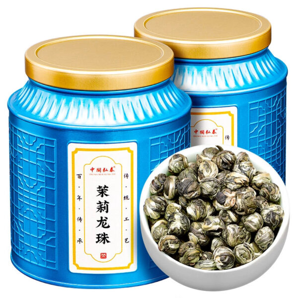 Zhongmin Hongtai Jasmine Tea Jasmine Dragon Ball Strong Fragrance Jasmine Fragrant Tea Premium Green Tea New Tea Bulk 500g - Image 2