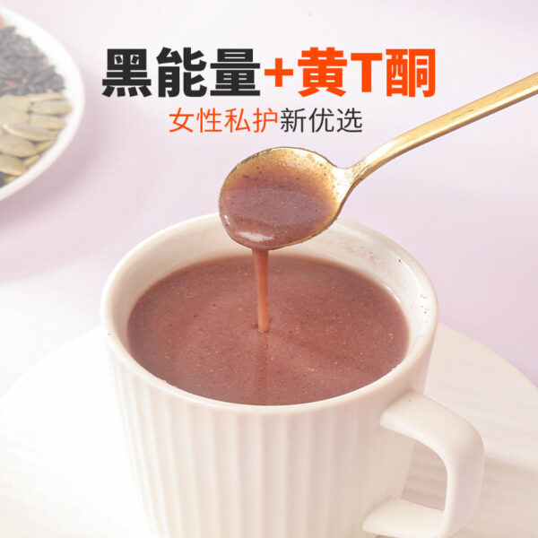 Fudonghai flaxseed fig powder 500g, seed recycling wolfberry mulberry seeds freshly ground health powder - Image 4