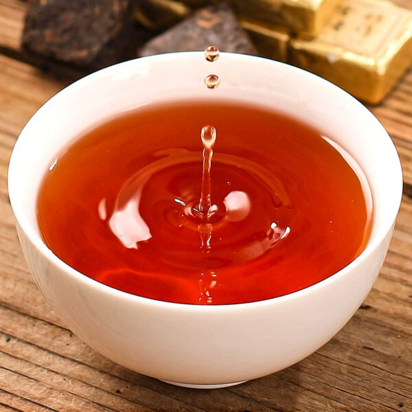 Zhongmin Hongtai Small Golden Brick Waxy Fragrant Ripe Tea Brick Tea Tuocha Old Tea Yunnan Tea Old Tea Pu'er Tea Bag - Image 3