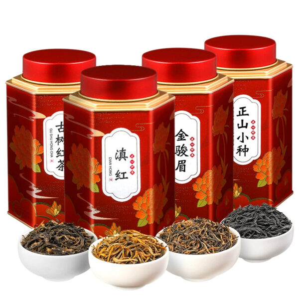 2025 New Tea Four Major Black Teas Jin Junmei Zhengshan Small Species Ancient Tree Black Tea Yunnan Dianhong Pot Bulk Gift Box Gift - Image 2
