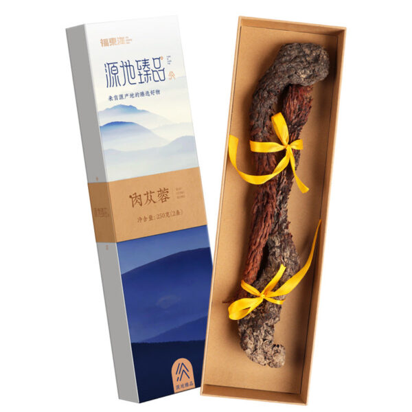 Fudonghai Cistanche 250g two gift boxes, Inner Mongolia Alxa whole root Chinese herbal medicine wholesale sparkling wine material