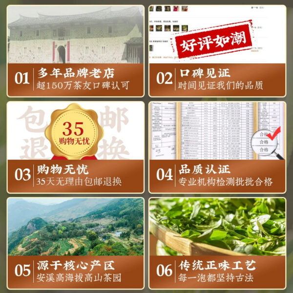 Zhongmin Hongtai New Tea Manufacturer Self-operated Genuine Alpine 1736 Anxi Luxiang Anxi Tieguanyin Tea 500g - Image 5