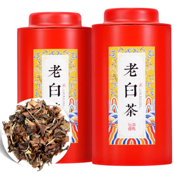 Fujian White Tea White Peony Tea Aged Raw Materials Alpine Old White Tea Shoumei Spring Tea Gift Box Gongmei Old White Tea - Image 2