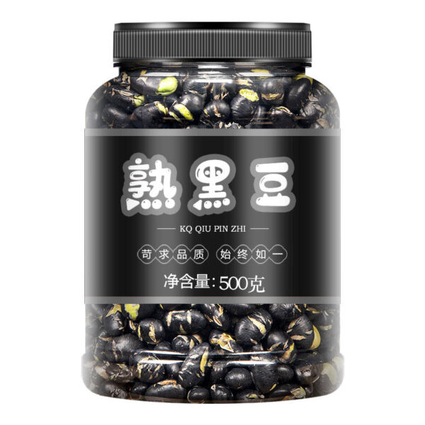Black beans are ready-to-eat, pregnant women's snacks, salt-fried black beans, roasted green hearts, crispy original snacks, cooked snacks - Image 5