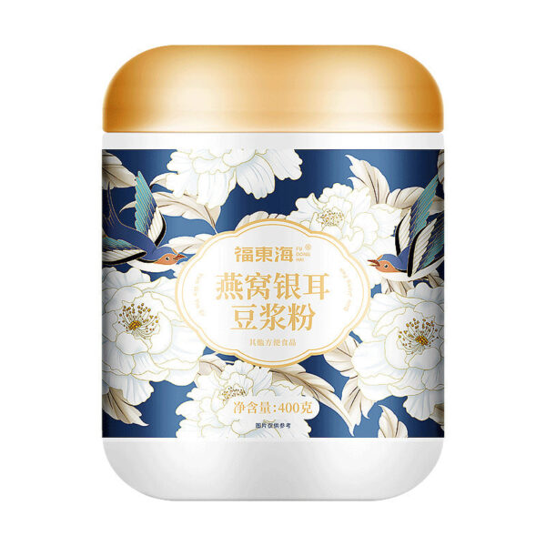Fudonghai Bird's Nest Tremella Soymilk Powder 400g Tremella Soup Brewed Ready-to-eat Nutritional Breakfast for Pregnant Women Light Food Replacement Meal - Image 5