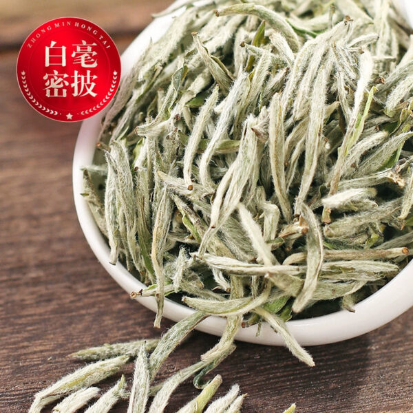 New tea head picking spring tea Fujian white tea Baihao Yinzhen premium authentic full bud Mingqian tea loose gift box 200g - Image 3