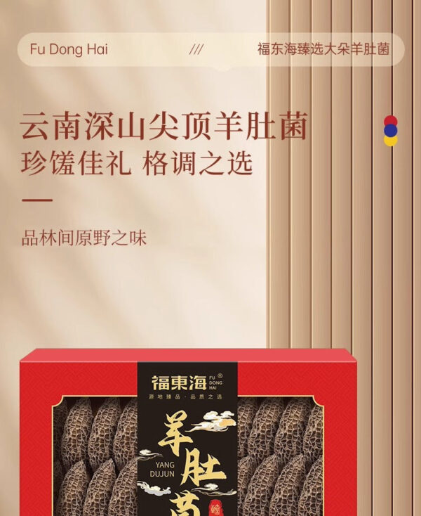 Fudonghai morels 50g/box, Yunnan large wild mushrooms dry goods soup materials tonic wholesale distribution - Image 6