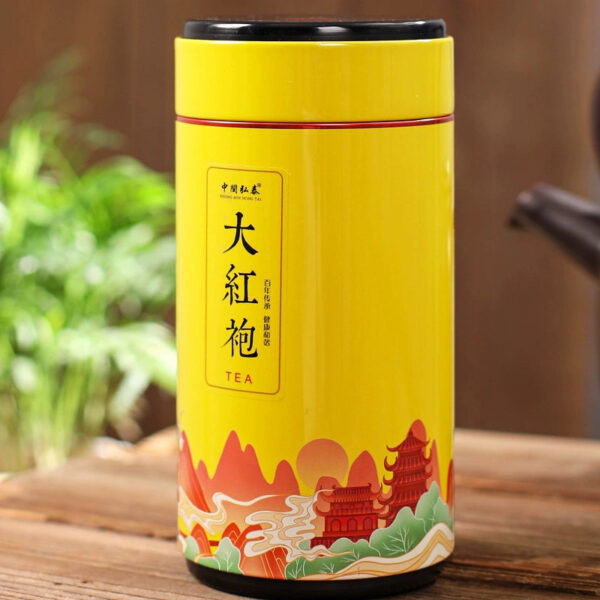 Zhongmin Hongtai Selected Fujian Dahongpao Tea Premium Rock Tea Charcoal Baked Oolong Tea Cinnamon Bulk Gift Box 250g - Image 5