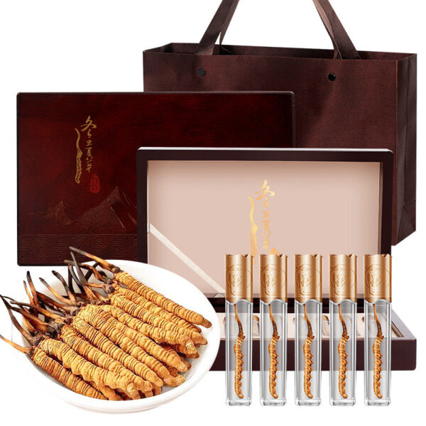 Fudonghai Cordyceps sinensis 2.5g Qinghai soup and tea gift box, Chinese New Year gifts, Mid-Autumn Festival gifts wholesale distribution