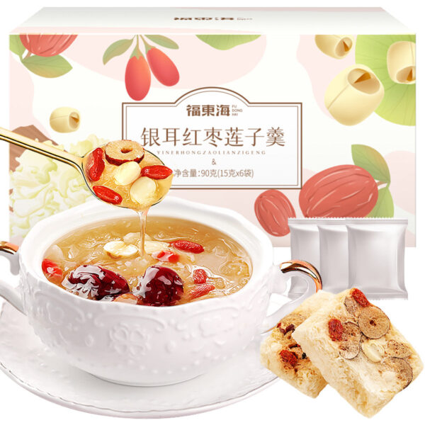 Fudonghai lotus seed Tremella soup 90g red dates lotus seed wolfberry soup brewed ready to eat freeze-dried no-cook Tremella soup