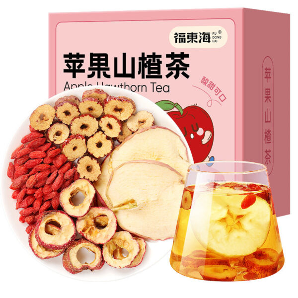 Fudonghai apple hawthorn tea 300g dried apples, good appetite, small belly soaked in water, spleen and stomach health tea wholesale and distribution