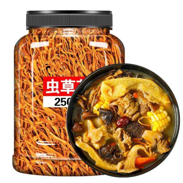 Cordyceps cordyceps flower dried goods official flagship store dried Cordyceps militaris gold insect North insect mushroom commercial morels soup package stewed chicken soup - Image 5