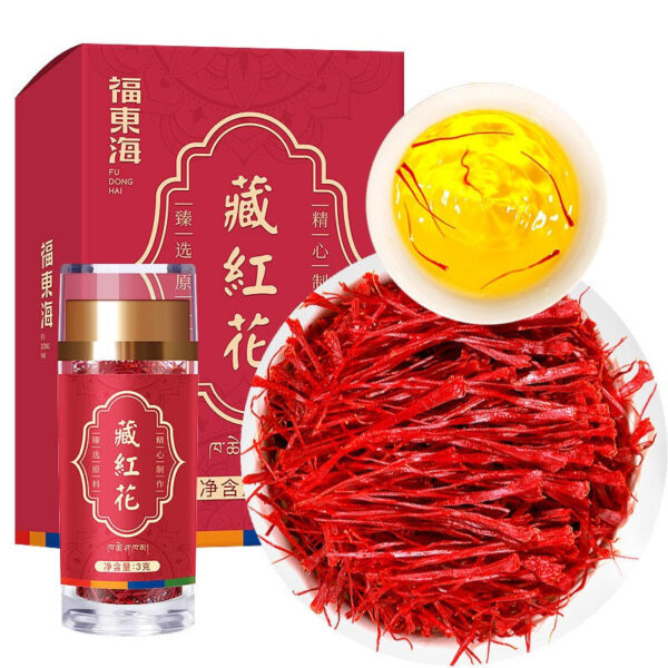 Fudonghai saffron 3g/box wholesale Iranian origin genuine saffron dried saffron filament all red safflower
