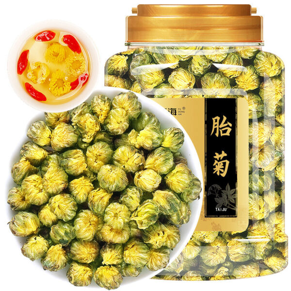 Fudonghai fetal chrysanthemum 138g Tongxiang head stubble fetal chrysanthemum chrysanthemum tea Hangbai chrysanthemum high-quality new wholesale flower and grass tea soaked in water - Image 6