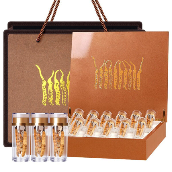 Fudonghai Cordyceps sinensis 10g whole (3-4 pieces/g) Qinghai freeze-dried Cordyceps sinensis wholesale first gift box - Image 5