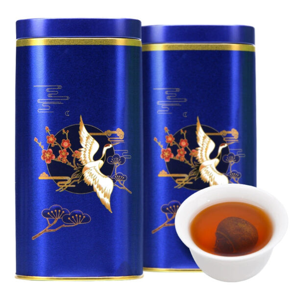 Raw sun-dried small green orange Yunnan Pu'er tea 8 years old Chen Palace cooked tea loose orange *****ngerine peel tea canned 100g - Image 2