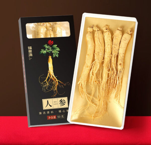 Fudonghai ginseng 50g/box, raw sun-dried white ginseng under the forest, fresh people's three, Guangdong soup wholesale agent - Image 6