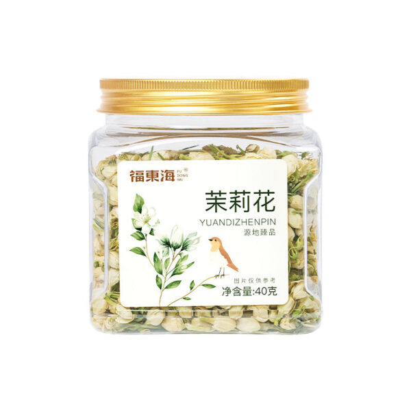 Fudonghai jasmine flower 40g/bottle, three volts sunny day flower buds soaked in water, jasmine tea health tea wholesale distribution - Image 5