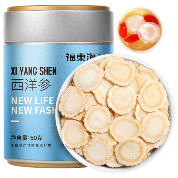 Fudonghai American Ginseng 50g Jilin Old Ginseng American Ginseng Slices Sliced Dried Ginseng Slices American Ginseng Agricultural Wholesale