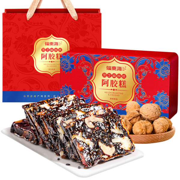 Fudonghai Black Sesame Walnut Ejiao Cake 200g/box Female Nutrition Tonic Douyin Popular Wholesale - Image 6