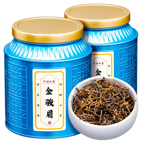 Zhongmin Hongtai Wuyishan Premium Jin Junmei Black Tea Luxiang Tea 2025 New Tea Canned 500g Gift - Image 5