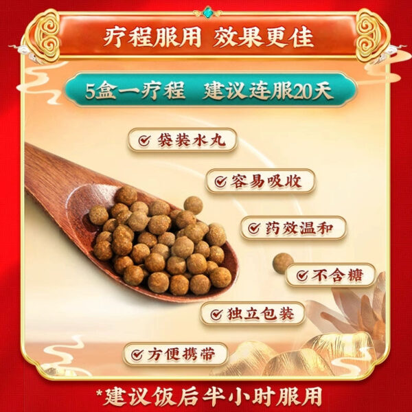 [5 Boxes] Beijing Tong Ren Tang Ermiao Pills Dryness and Heat Clearing Leucorrhea Abnormal Moisture Removal and Moisture Removal Humid Heat Betting Men and Women - Image 4