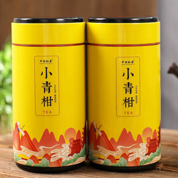Zhongmin Hongtai Ripe Raw Sun Small Green Orange Palace Pu'er Tea Citrus *****ngerine Peel Xiaotuo Black Ripe Tea Gift Box 500g - Image 5