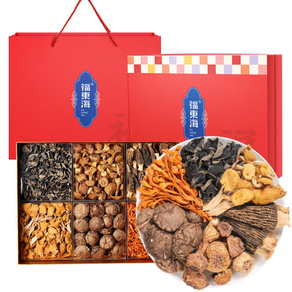 Fudonghai Shanzhen Wanting Mushroom Six Pin Gift Box 450g Morel Mushroom Agaricus Agaricus Yushi Mushroom Dried Goods Delivery