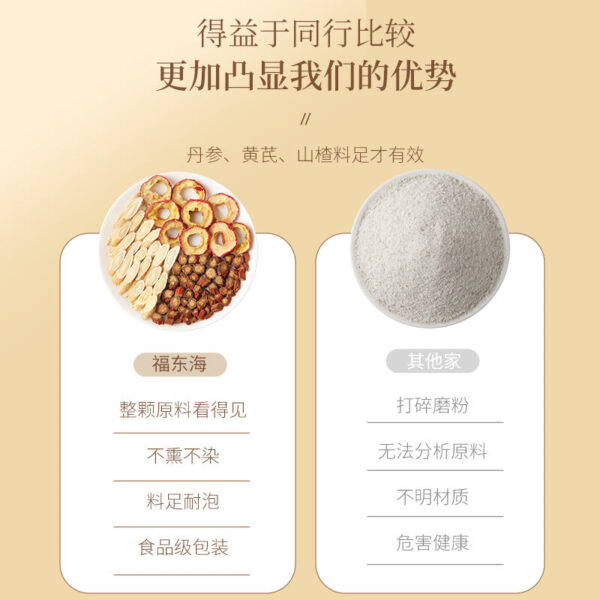 Fudonghai Danshen Astragalus Hawthorn Combination 300g/box, Tee Tea Health Tea Soaked in water and soup Wholesale distribution - Image 4