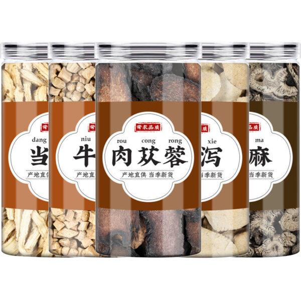 Angelica Achyranthes Cistanche Alisma cohosh Chinese herbal medicine Genuine Cistanche slices Dry goods North cohosh raw hemp slices Boiled water - Image 5