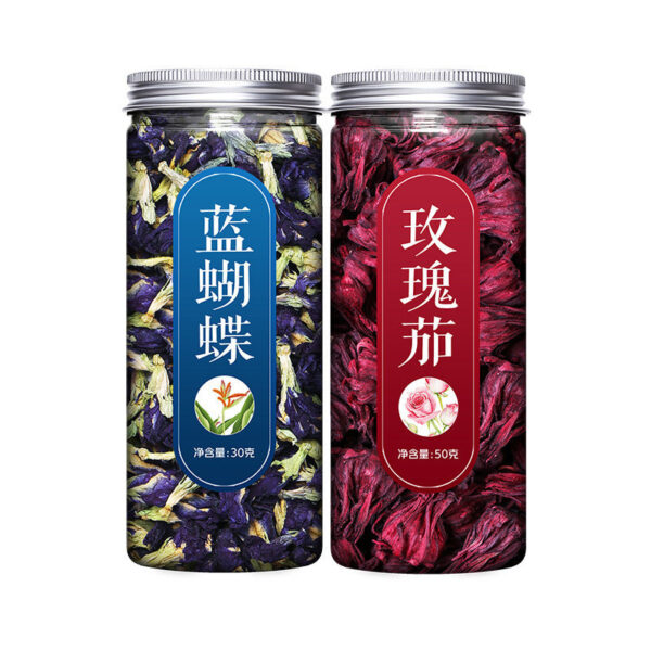 Butterfly bean flower dried flower flagship store, special blue butterfly flower tea for milk tea shop, commercial baking, dried blue butterfly flower and Luoshen flower - Image 6