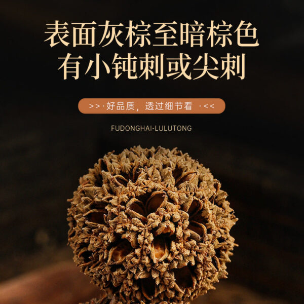 Fudonghai Road Lutong 120g Chinese herbal medicine wholesale Hubei genuine non-smoked and non-miscellaneous maple fruit wholesale soup soaked in water - Image 3