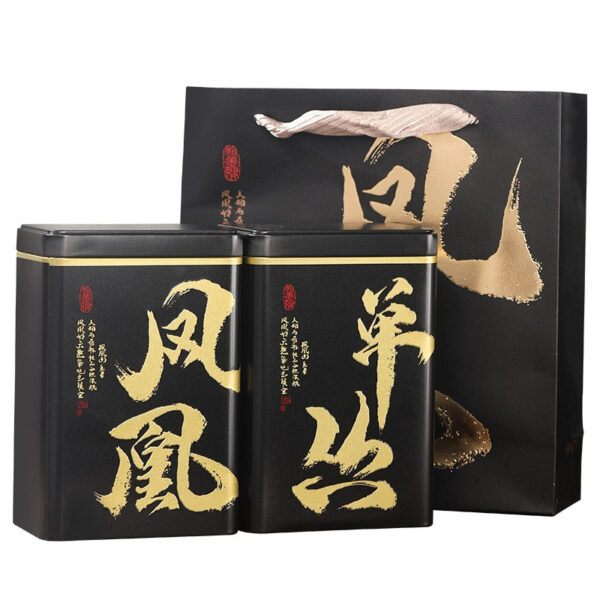 Zhongmin Hongtai Chaozhou Premium Duck Shit Fragrance Phoenix Dancong Tea Uo Dancong Honey Orchid Big Black Leaf Free Gift Box 500g - Image 2