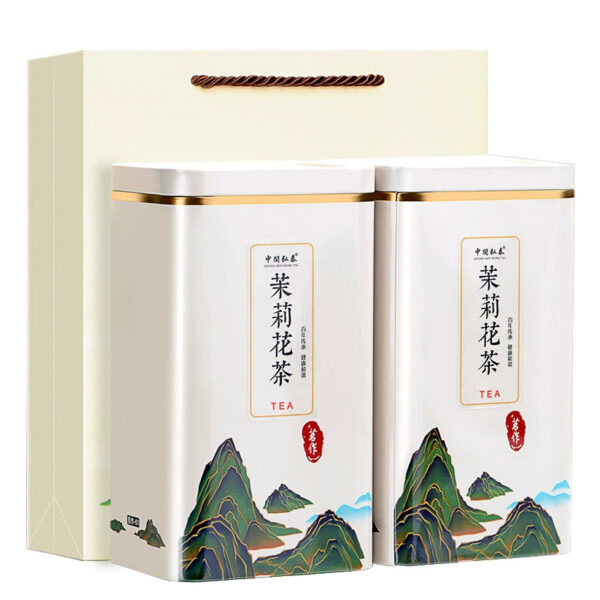 Zhongmin Hongtai Jasmine New Tea Alpine Luxiang Tea Green Tea Piaoxue Loose Canned 500g Flower Tea is affordable - Image 2