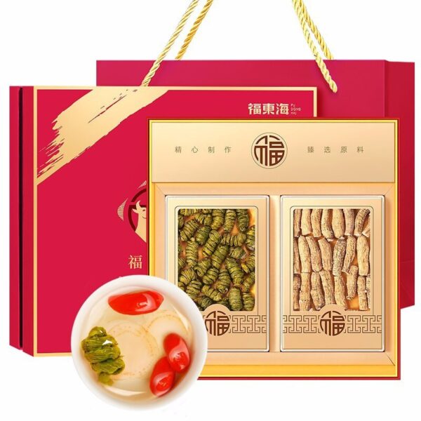 Fudonghai Funiu American ginseng Dendrobium officinale 110g, wholesale American ginseng end Changbai Mountain Dendrobium gift box gift