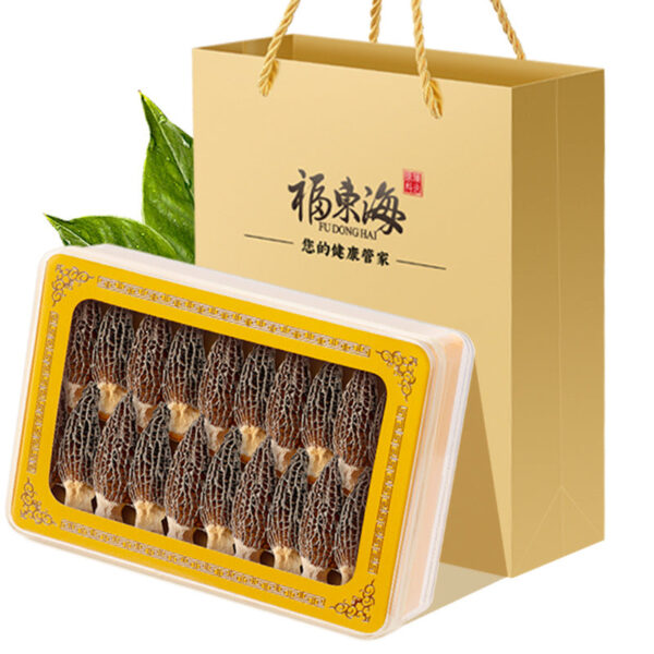 Fudonghai morel 50g gift box with Yunnan mushroom dried goods, big flower wholesale, Guangdong nourishing soup material gift - Image 5