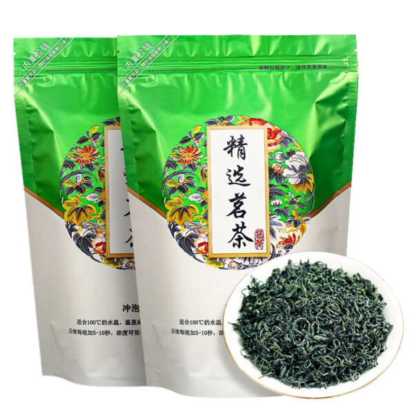 Buy 2 rounds of 3 new teas 2025 spring tea wool tea sharp tea alpine flower and fruit fragrance green tea leaf strong fragrance bag 250g bulk - Image 2
