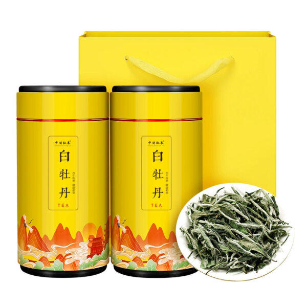 Zhongmin Hongtai Mingqian New Spring Tea Authentic Fujian White Tea Ye Gaoshan Premium White Peony King Loose Tea Gift Box 160g - Image 2