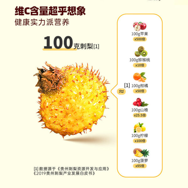 Fudonghai prickly pear puree 50ml * 12 sucrose-free, Guizhou freshly squeezed prickly pear juice plant drink stock solution oral solution - Image 3