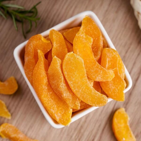 Dried yellow peaches are fragrant, the meat is thick and sweet, freshly picked, delicious yellow peaches, preserved fruits, and candied office drama snacks. - Image 4