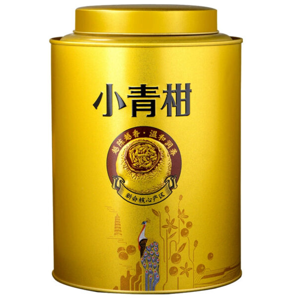 Zhongmin Hongtai Xiaoqing Orange Pu'er Authentic Xiaoqing Citrus Pu'er Tea 8 Years Chen Palace Pu'er Ripe Tea Canned 500g - Image 2