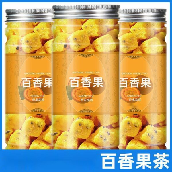 Dried passion fruit brewing drink fruit tea freeze-dried passion fruit cubes green orange kumquat lemon passion fruit tea soaked in water