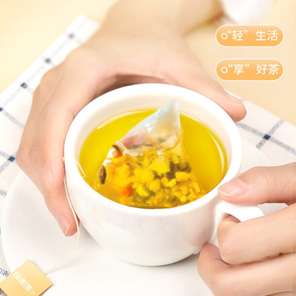 Fudonghai dog days slow wet tea 12g * 15 red beans, red beans, orange peel, barley, wet tartary buckwheat, Gorgon barley tea - Image 3