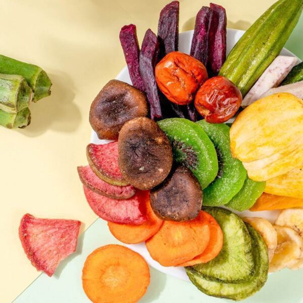 Comprehensive Fruit and Vegetable Crispy Assorted Dried Fruit and Vegetable Dried Mixed Pack Okra Shiitake Mushroom Crispy Mango Banana Slices Freeze-Dried Snacks - Image 3