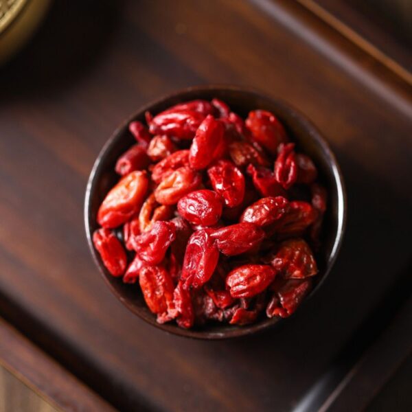 Cooked Rehmannia Cornus tea Chinese herbal medicine combination Genuine Cornus Meat Mountain Yu Meat Soaked in water Boiling effect - Image 3
