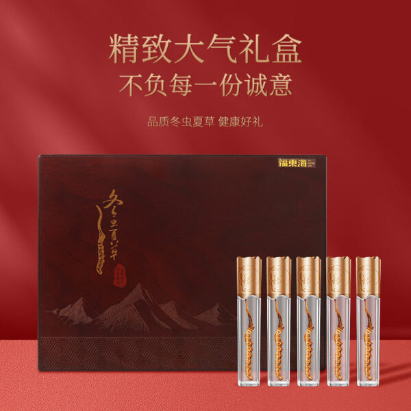 Fudonghai Cordyceps sinensis 2.5g Qinghai soup and tea gift box, Chinese New Year gifts, Mid-Autumn Festival gifts wholesale distribution - Image 2