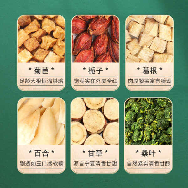 Fudonghai Chicory Gardenia Tea Mulberry Leaf Pueraria Triangle Tea Bag Replacement Tea Flower and Herb Health One Piece Recruitment Agent - Image 2