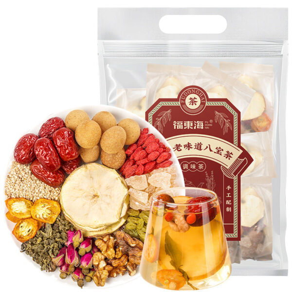 Fudonghai Babao Tea 800g, longan red dates, wolfberry roses, men's and women's solid soup tea, conditioning health tea gift