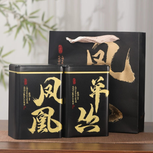 Zhongmin Hongtai Chaozhou Premium Duck Shit Fragrance Phoenix Dancong Tea Uo Dancong Honey Orchid Big Black Leaf Free Gift Box 500g - Image 5